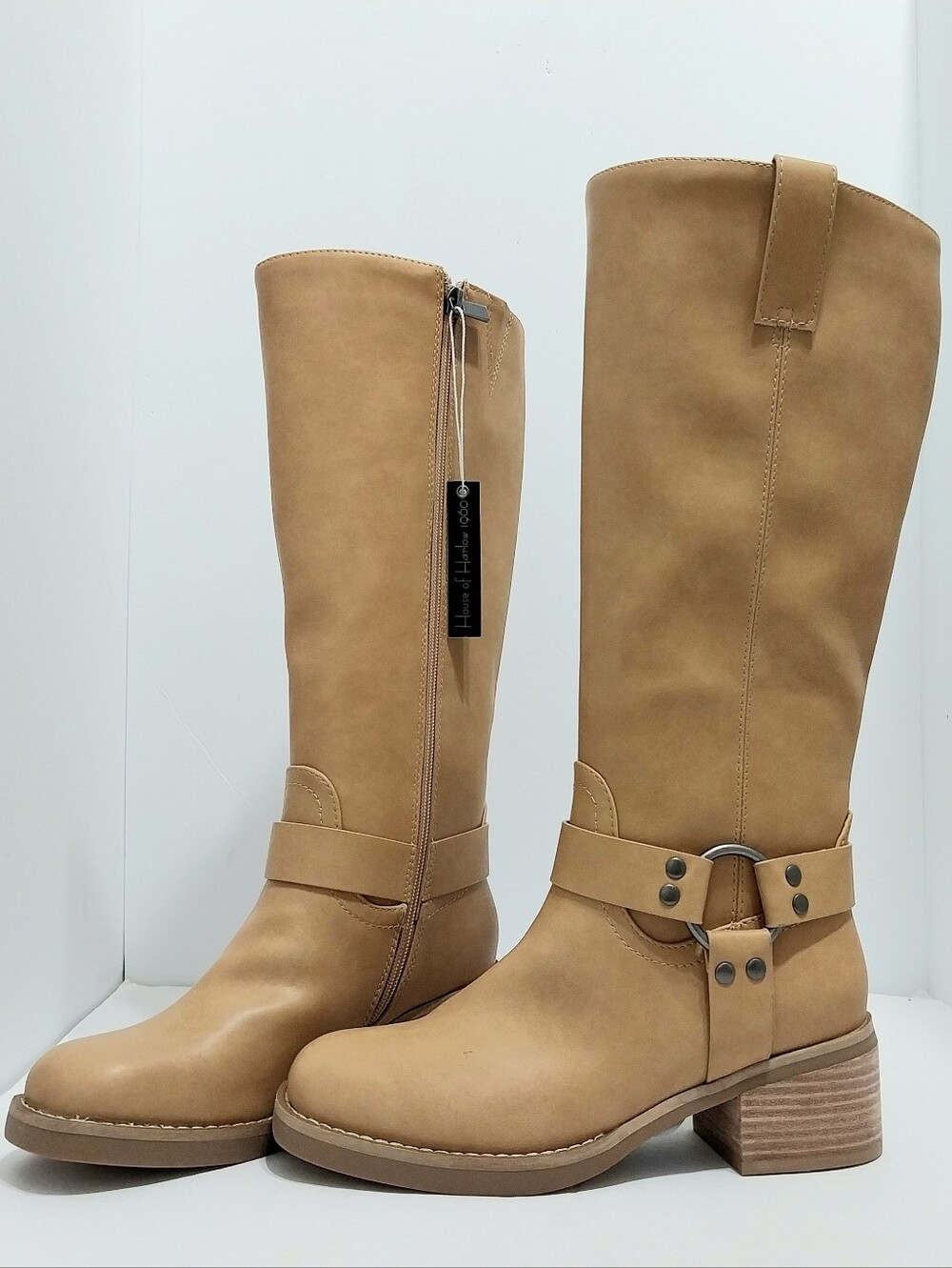 House Of Harlow 1960 Starr Riding Boots with‎ Harness Strap, NWT, Size 6.5